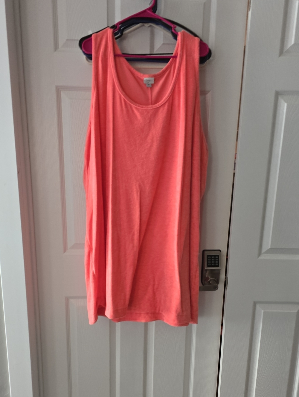 a new day Coral Scoop Neck Tank Swim Cover